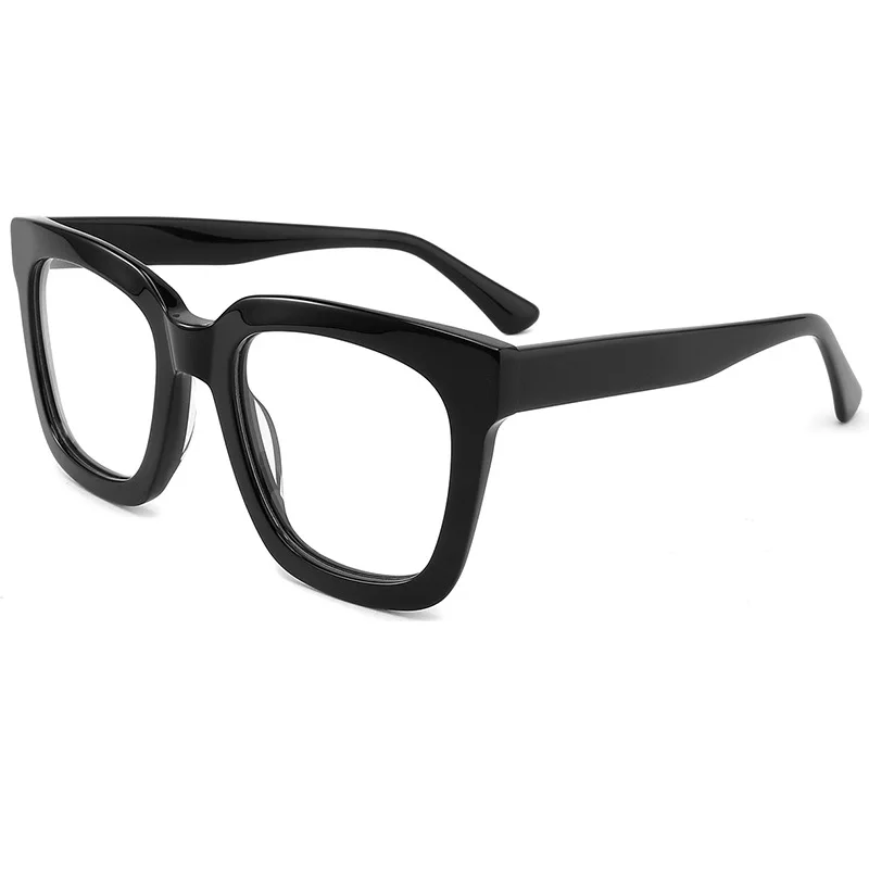

Zerosun Oversized Large Reading Glasses Women Men Anti Blue Light Acetate Eyeglasses Frames Male Spectacles for Prescription