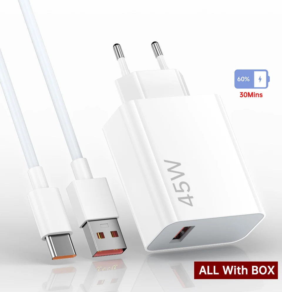 Para Xiaomi Cargador Usb 45w Cargador tipo C adaptador de carga rápida Redmi Note 11 Lite 11x 11t 10s 10t Pro 12 13 14 15 Pad 5 6
