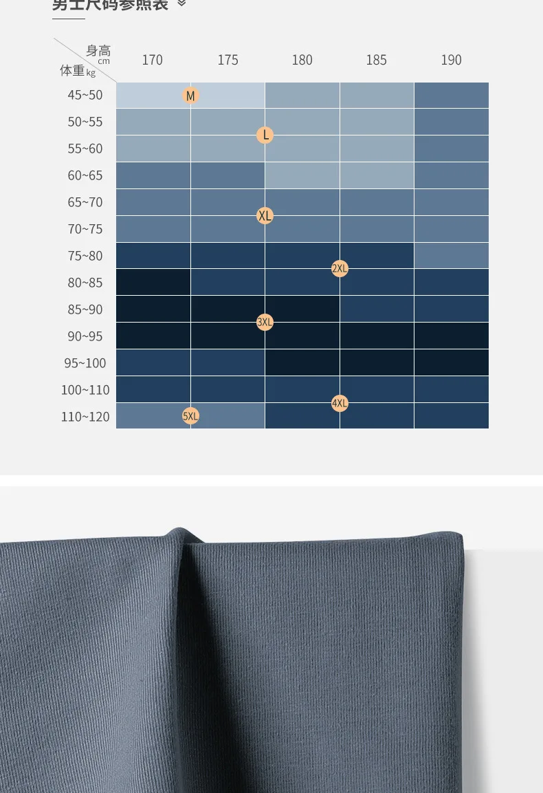 4 pieces/set of pure cotton men's underwear plus size boyshort