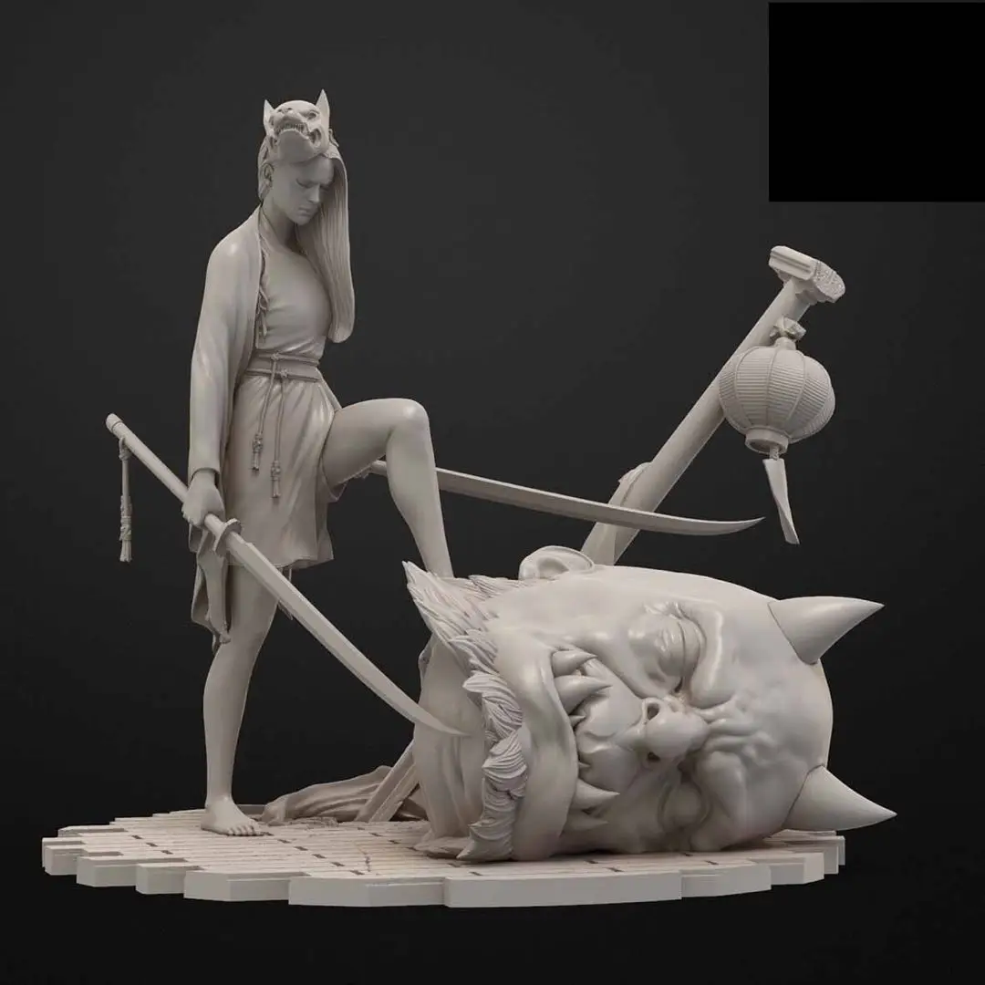 

1/24 Resin Model Figure GK， Unassembled and unpainted kit