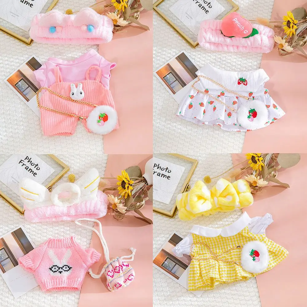 

Аксессуары для одежды, 30 см, плюшевая повязка для волос с изображением героев мультфильмов, желтая утка, альпака, свинья, кролик, кукла, одежд...