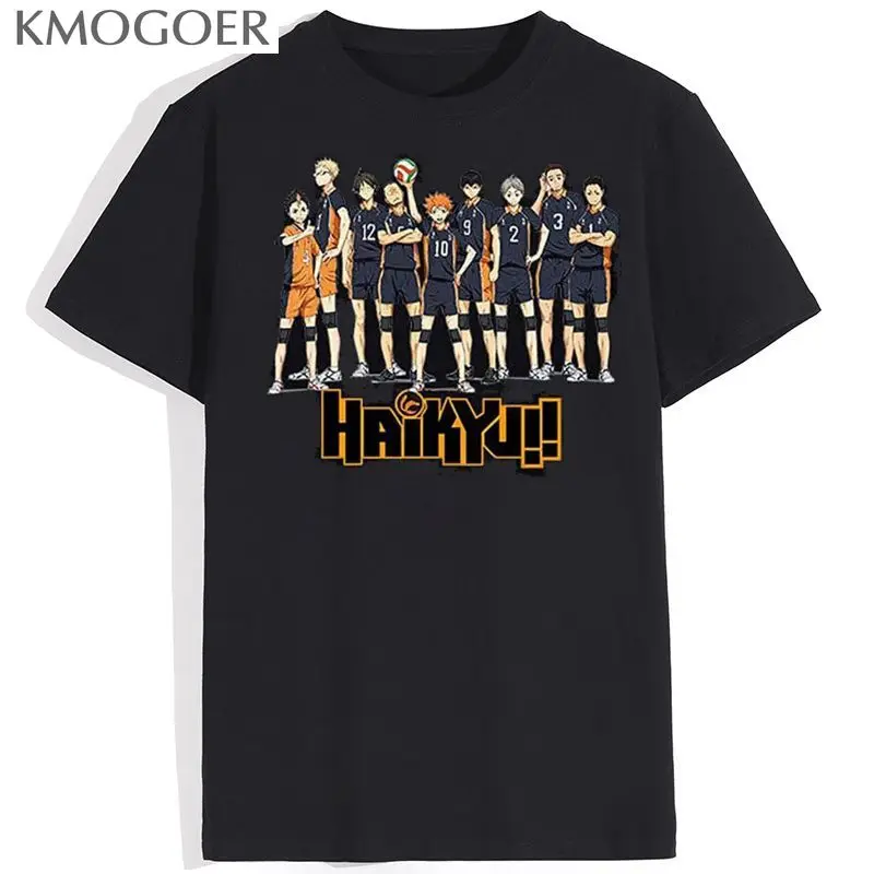 

Футболка Hinata Shouyou Kageyama Tobio Аниме Мужская и Женская Ретро Уличная свободная одежда хип-хоп Харадзюку японская Футболка Топ