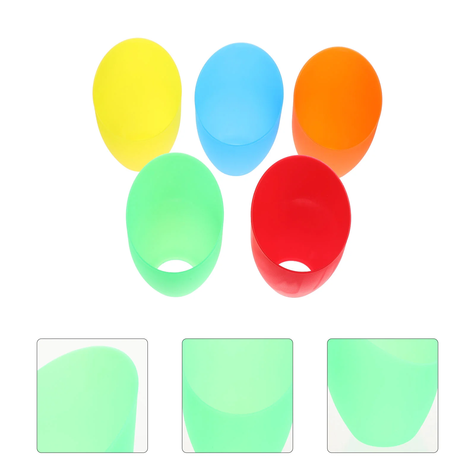 

5 Pcs Small Lamp Shade Glass Pendant Replacement Lamp Shade LED Light Cover Horseshoe Lampshade Ceiling Lamp White Lamp Shades