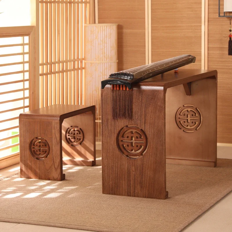 Столы и стулья Guqin резонансный стол для фортепиано дзен массив дерева античная