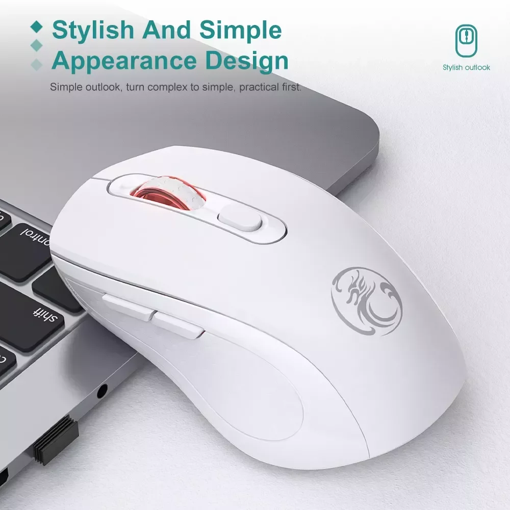 New in Mute Rechargeable Wireless Mouse Silent Computer Mini 1600 DPI Ergonomic Gaming Mause Optical USB For Laptop PC tablet mi