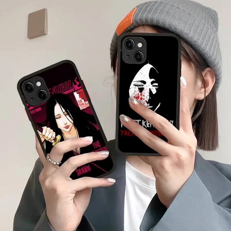 

Unohana Retsu Bleach Japanese Anime Phone Case for iPhone X XR XS 7 8 Plus 11 12 13 pro MAX 13mini Translucent Matte Case