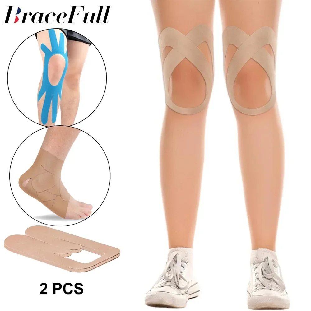 2 шт./компл. предварительно вырезанная кинезиологическая лента -