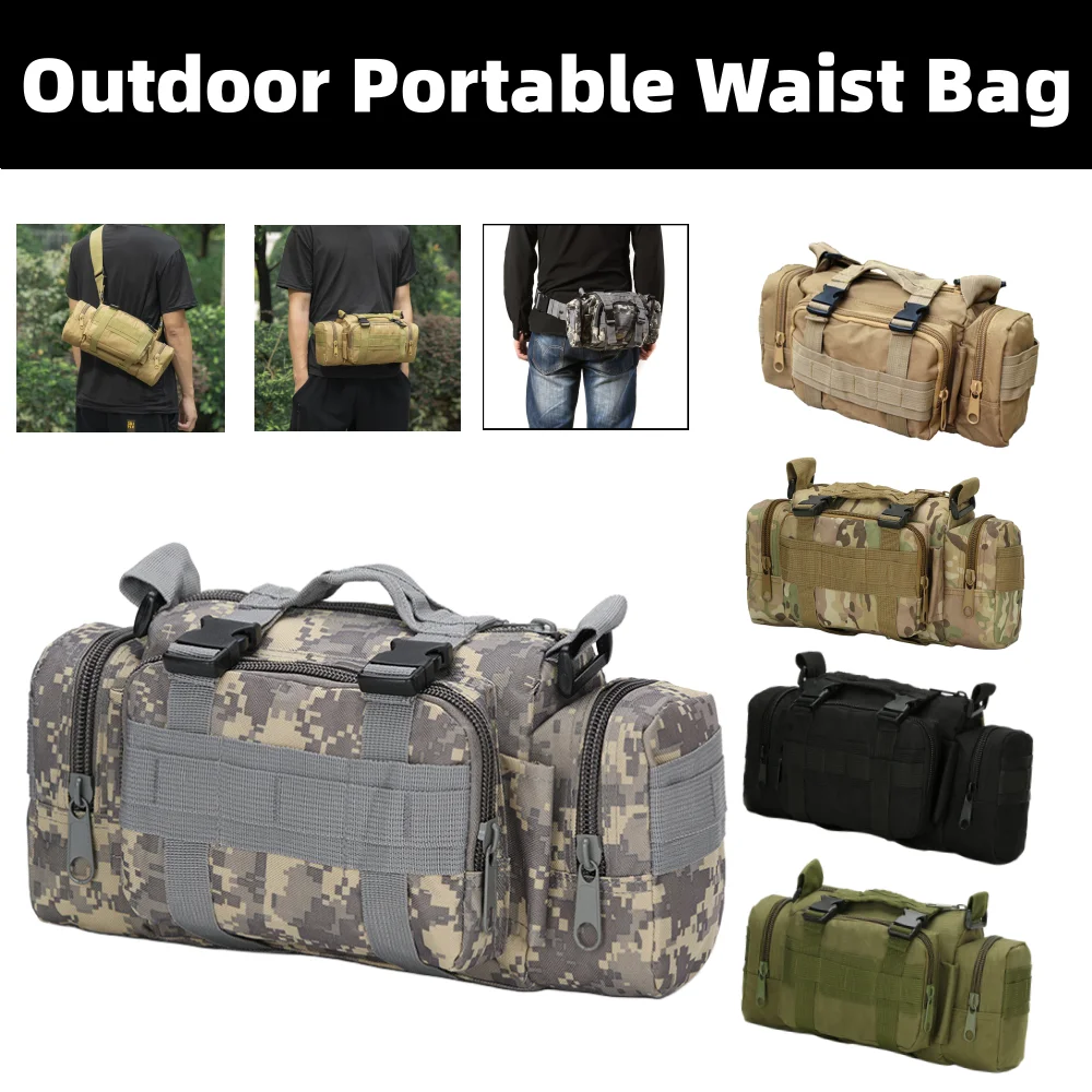 

High Quality Outdoor Military Tactical Backpack Waist Pack Waist Bag Mochilas Molle Camping Hiking Pouch 3P Chest Bag