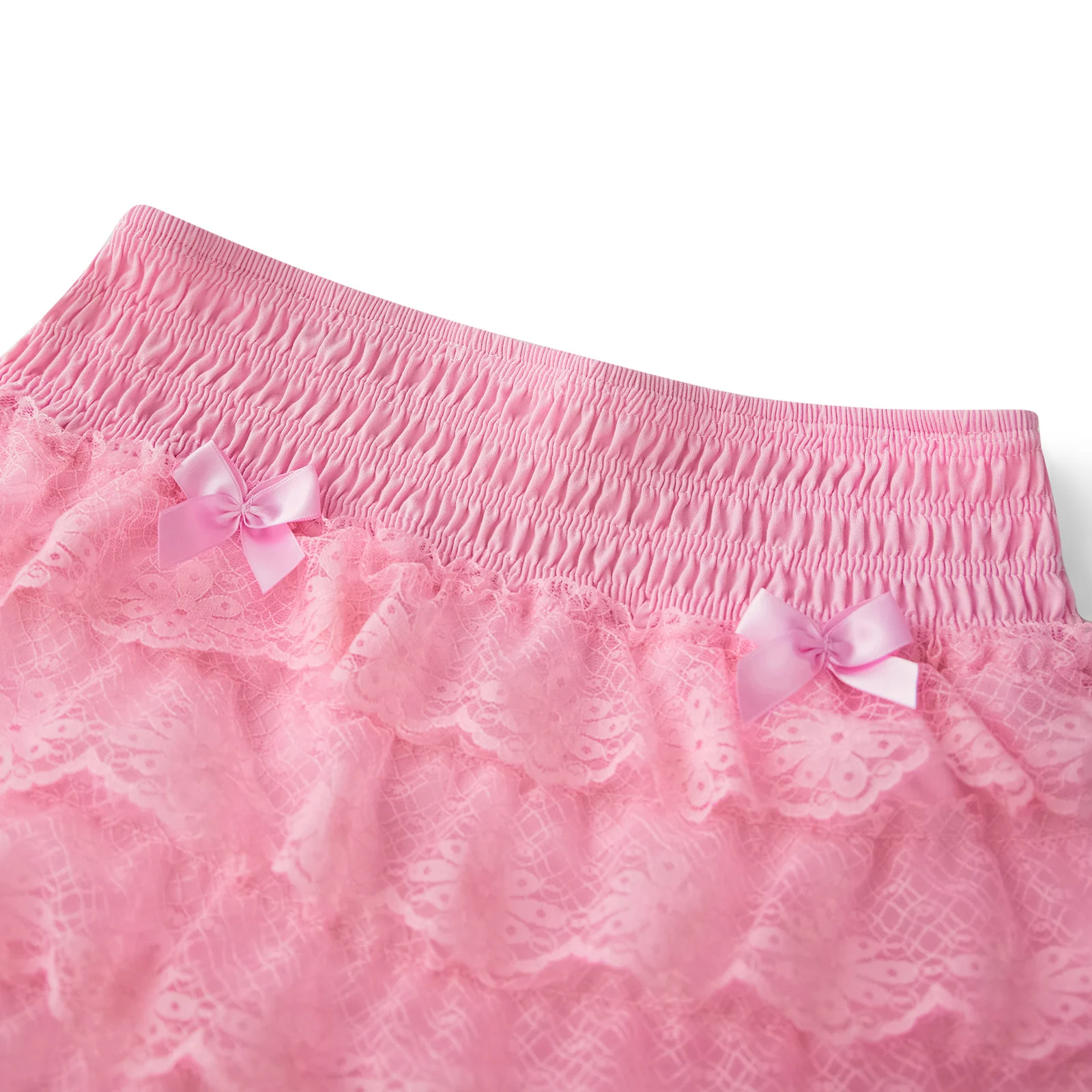 Женские сетчатые кружевные шорты-шаровары Y2k эстетические многослойные шорты с