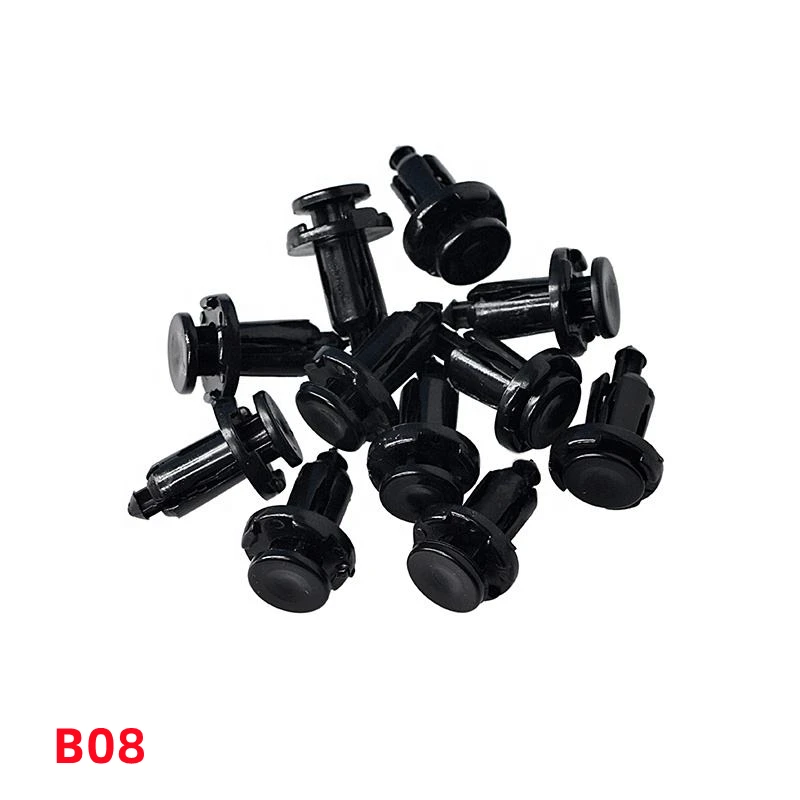 XIEAILI, 100 шт., автомобильные зажимы для бампера, пластиковые автомобильные зажимы, аксессуары для детской комнаты, B08 XIEAILI, 100 шт., автомобильные зажимы для бампера, пластиковые автомобильные зажимы, аксессуары для детской комнаты, B08