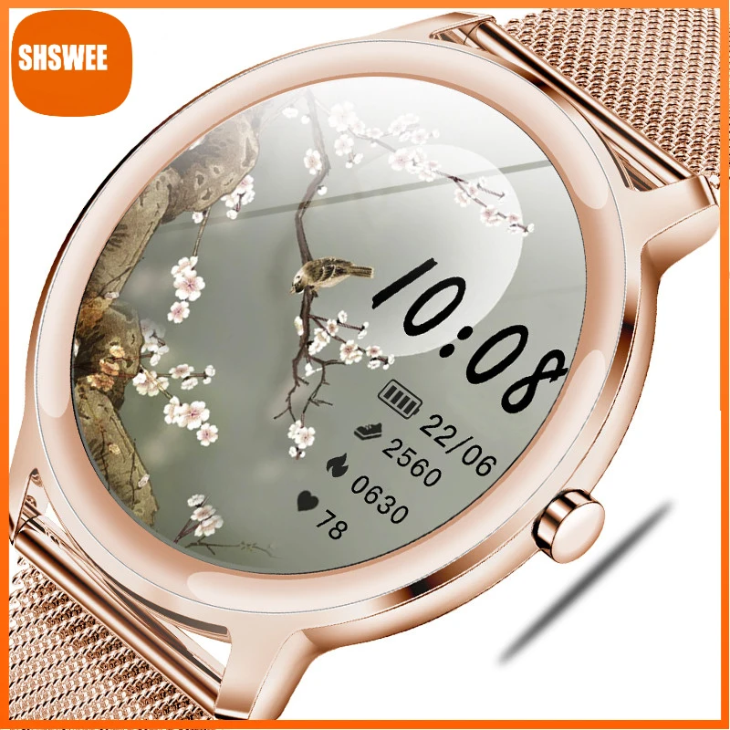 

Woman Smart Watch Women Physiological Heart Rate Blood Pressure Monitoring For Android IOS Waterproof Ladies Smartwatch