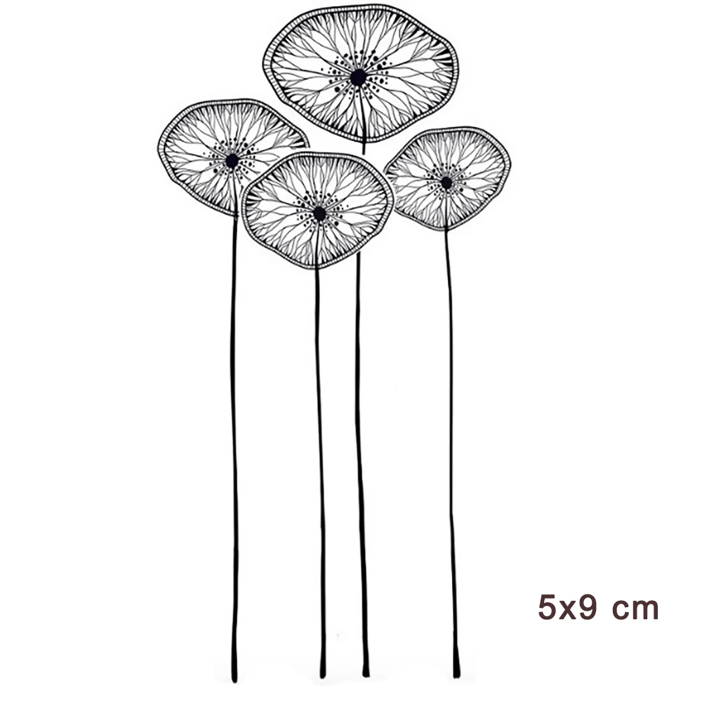 

New Arrival Plants Clear Stamps for DIY Scrapbooking Card Transparent Silicone Stamp Making Photo Album Crafts Decor