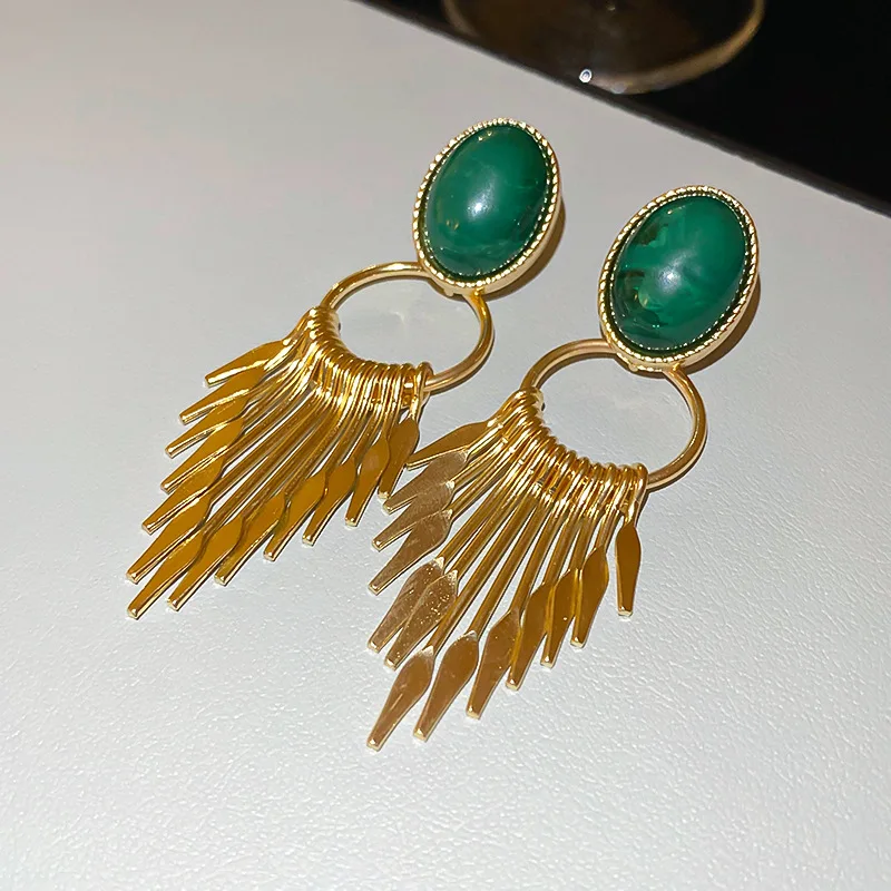 NISHIZAWA средневековый стиль полимерные серьги с кисточками индивидуальный дизайн