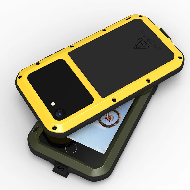 Love Mei Case For Apple Iphone Se 3 Se3 2022 Metal Aluminum Armor Shockproof Heavy Duty Cases Protective Cover