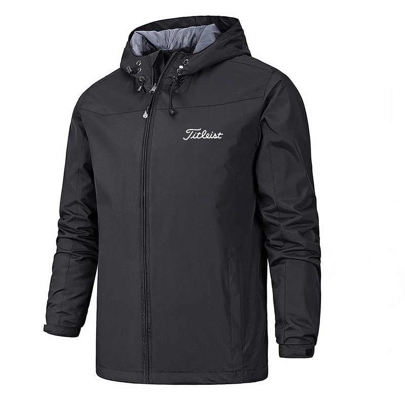 

Golf Brand Men Fashion Outdoor Scratchproof Windproof Mountaineering Soft Shell Stand Collar Hooded Waterproof JacketSki Suit
