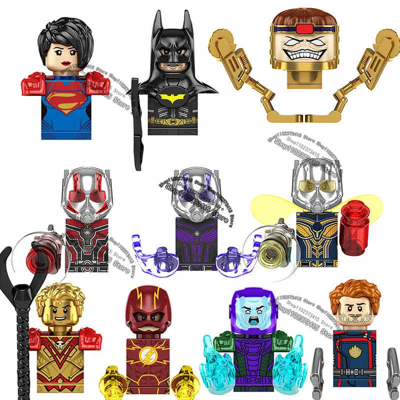 

KF6185 batman Superhero Stature Adam Warlock Kang The Conqueror Modok Building Blocks Briks Mini Action Figure Toys