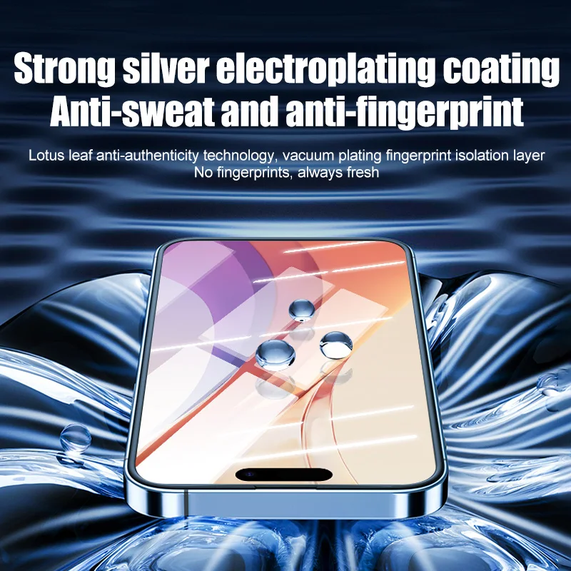 6 шт. Защитная пленка для смартфона iPhone X XR XS Max 11 12 13 закаленное стекло 15 14 Pro защита