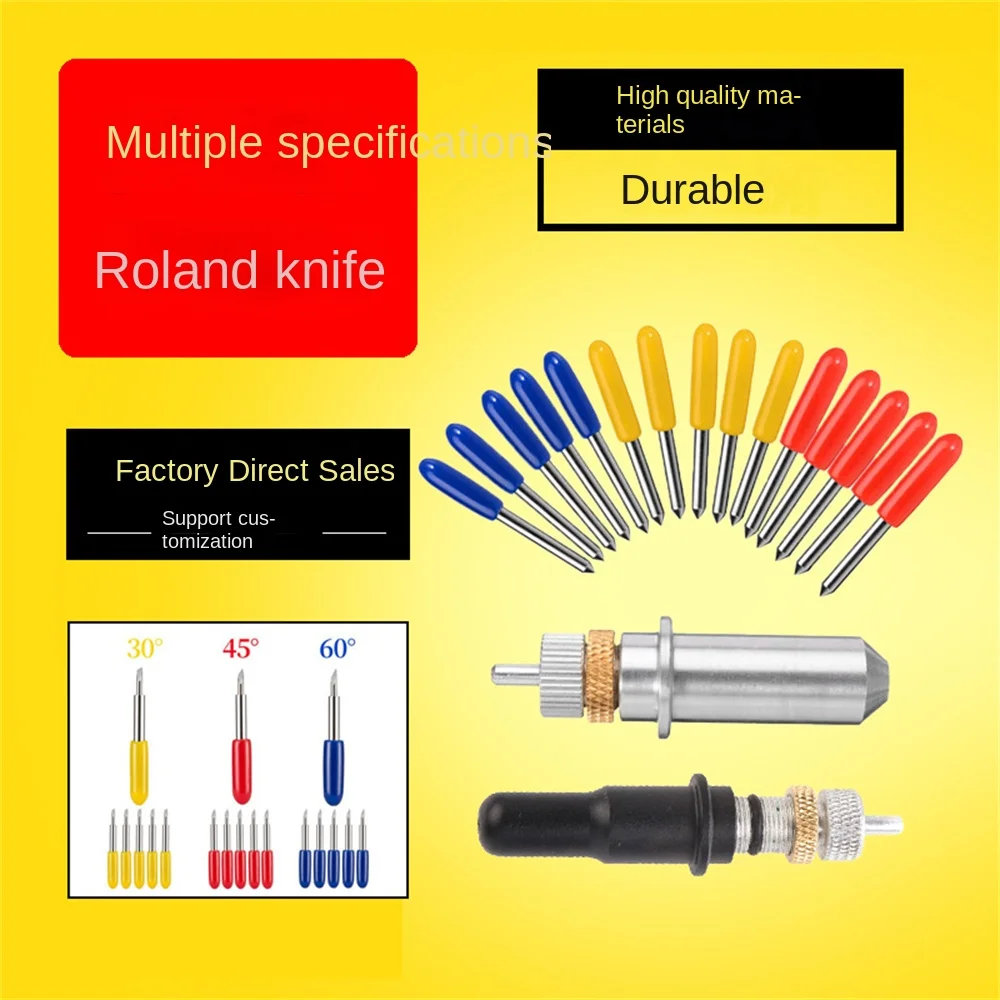 

Replacement Roland Lettering Knife Vinyl Cutting Carbide Reflective Film Lettering Machine Milling Bits Creative 1/ 1 Set