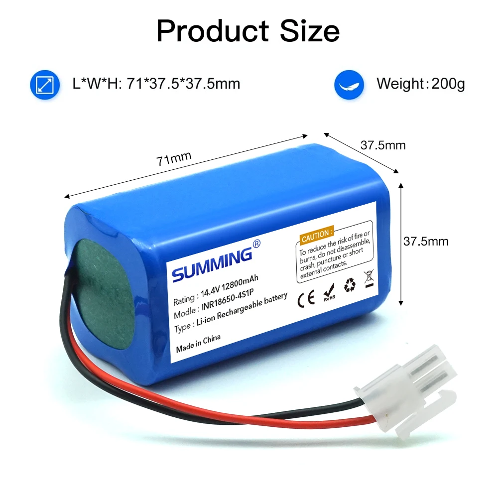 Литиевый аккумулятор для робота-пылесоса ILIFEA4 A4s A6 A7 A8 A9 V7 V7S
