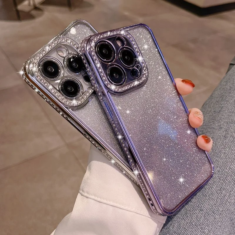 

Роскошный Алмазный блестящий чехол для телефона iPhone 14 13 12 11 Pro Max противоударный защитный чехол