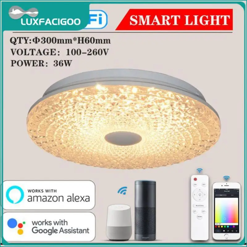 

Tuya App Room Ambient Light Tuya Smart Ceiling Light Room Decoration 100-265v Smart Lamp Compatible With Alexa Google Home