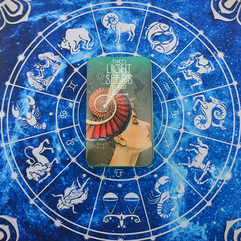 

New Classic Iron Box Tarot Oracle Card For Easy Storage The Light Seer's