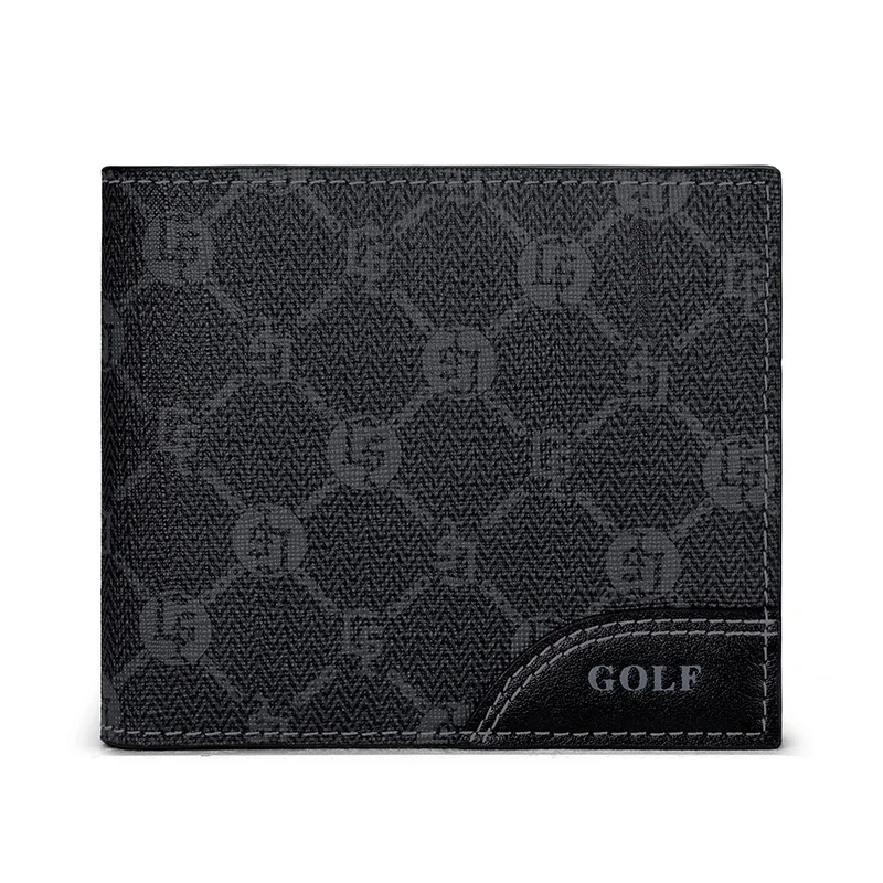 Короткий кошелек для мужчин GOLF новинка 2023 тонкий с несколькими отделениями карт