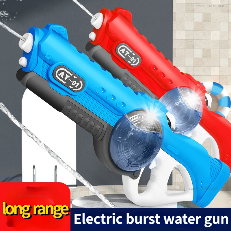 

Новинка Электрический водяной пистолет высокого давления большая емкость детский летний пляжный пистолет для развлечения брызг воды игрушки для мальчиков и девочек