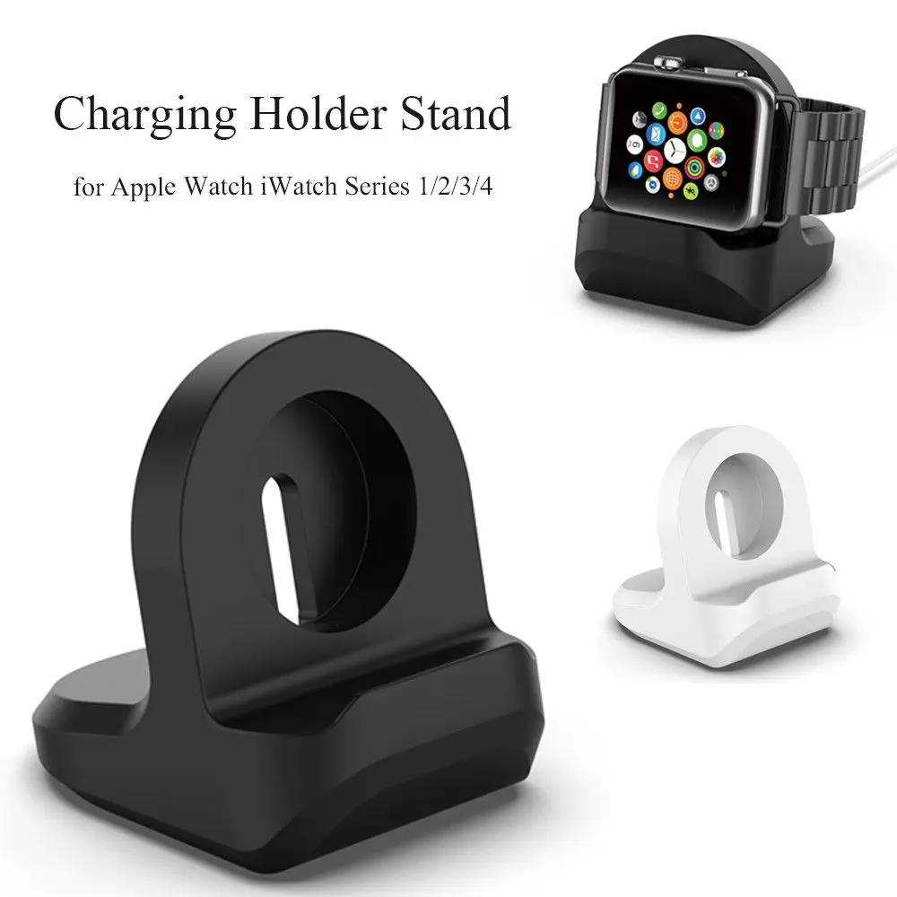 

Charger Cable Station Dock Bracket Seat Silicone Charge Stand Charging Holder For Apple Watch iWatch Series 1/2/3/4