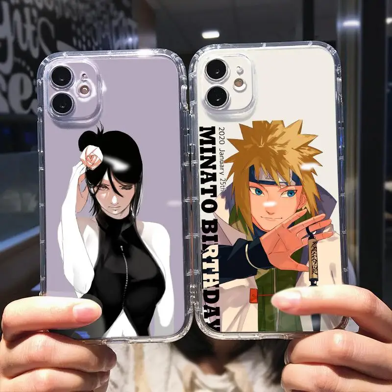

Naruto Transparent Case For iPhone 13 7 7P 8 Plus X Xr Xs 6 6s SE 2020 11 12 13 Max Pro Mini Tulm Taser Coque Funda PVC Cute