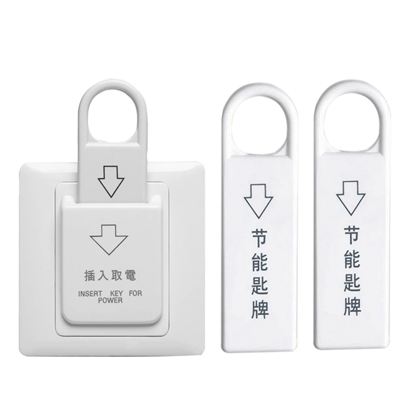 

6X High Grade Hotel Magnetic Card Switch Energy Saving Switch Insert Key For Power With 18 Card