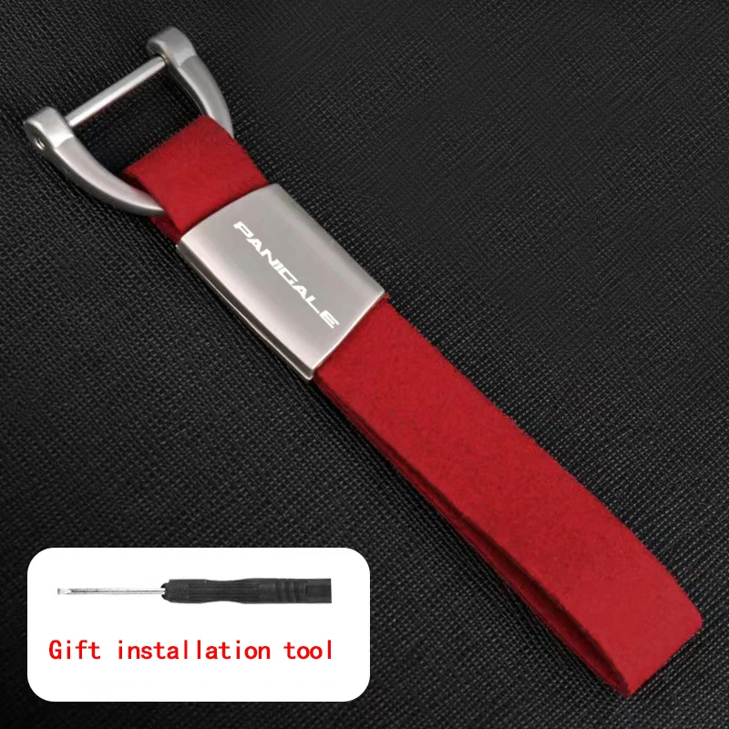 

Брелок для ключей DUCATI Panigale V2 959 2020 PanigaleV2 959CC 2021 CNC под заказ, мотоциклетный брелок из цинкового сплава, замши, кожи