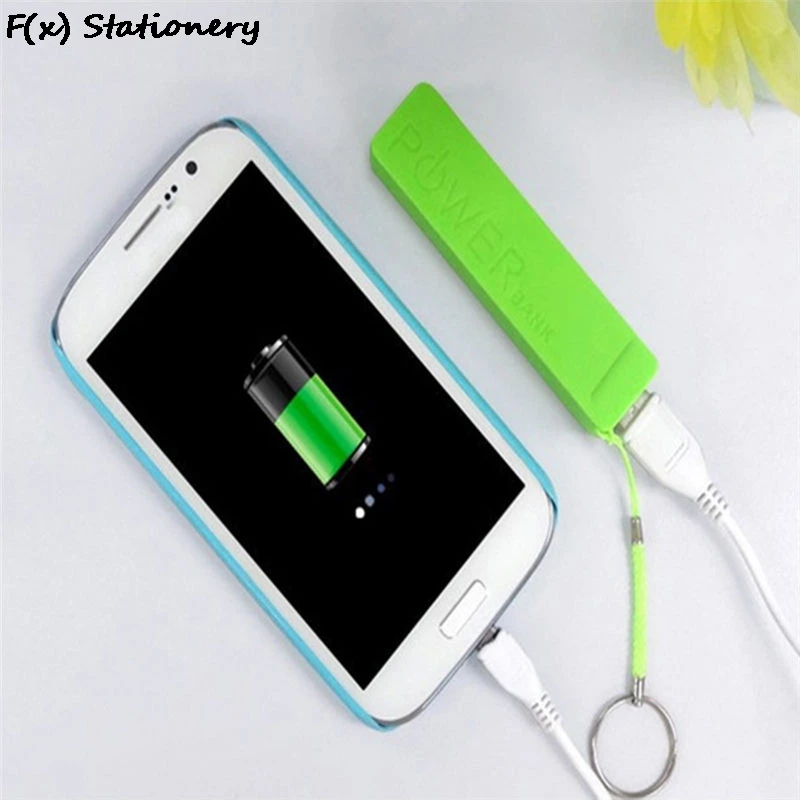 Портативный внешний мини-аккумулятор с USB чехол коробка зарядное устройство для
