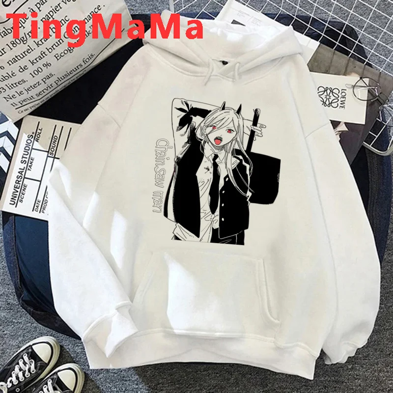 

Chainsaw Man Makima Pochita hoodies women sweat y2k Fleece gothic 2023 Hood female harajuku Pullover