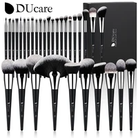 ducare professional makeup brush set 10 32pc brushes makeup kit synthetic hair foundation power eyeshadows blending beauty tools