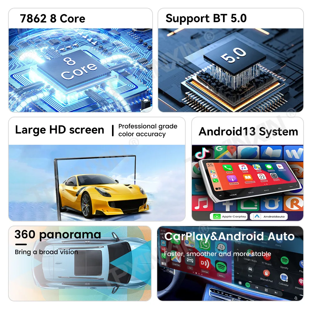 Автомобильная магнитола с ЖК-дисплеем 10 25 дюйма Android 13 для Lexus GX400 GX460 2010-2019