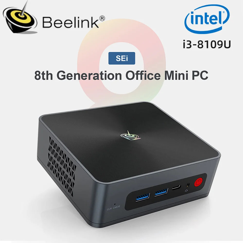 Beelink SEi 8 8-й Intel i3 8109U Windows 11 Pro мини-ПК Wifi5 DDR4 4K двойной HD 1000M BT4.0 настольный