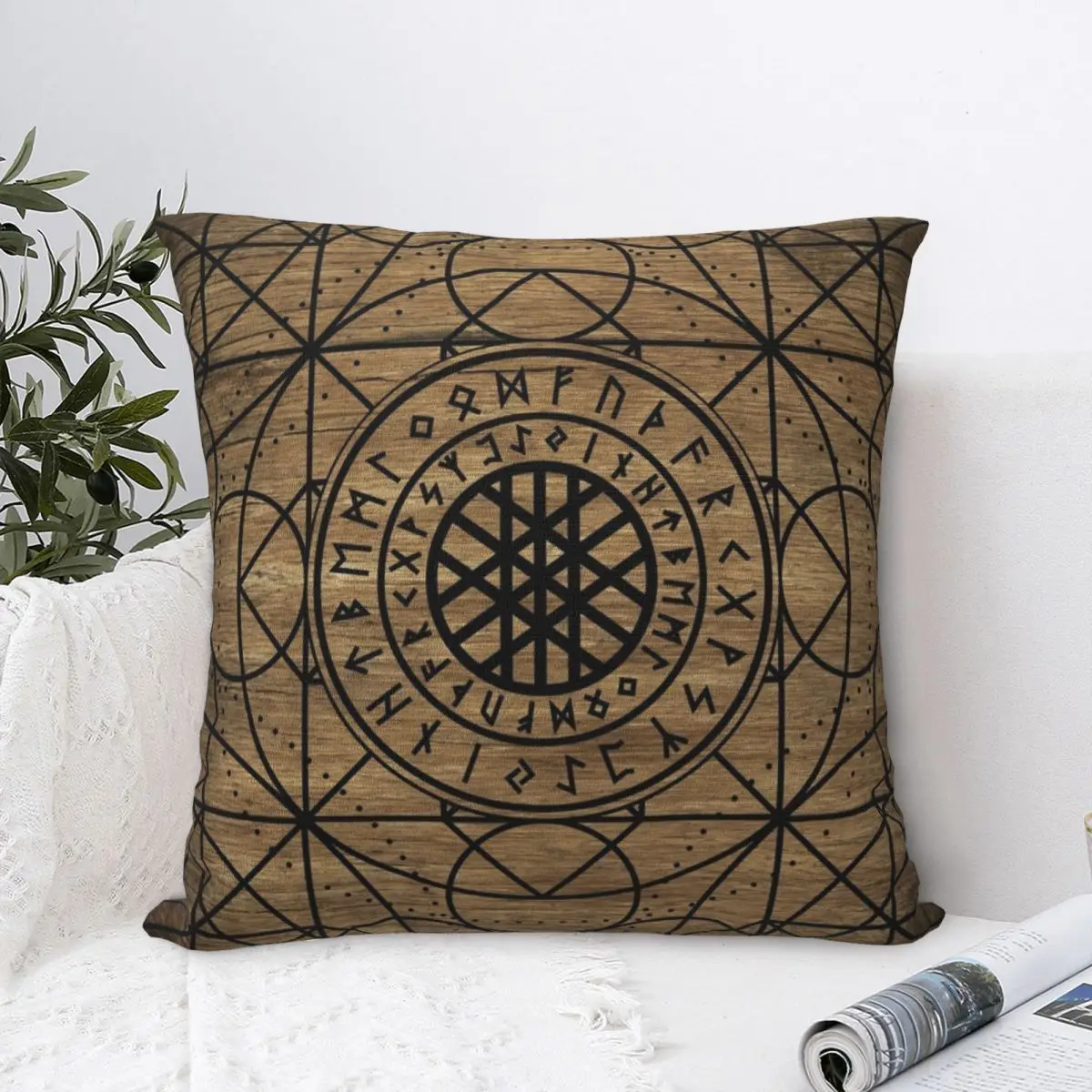 Web Of Wyrd -The Matrix Of Fate Square Pillowcase Cushion Cover Comfort Pillow Case Polyester Throw Pillow cover For Bedroom Car