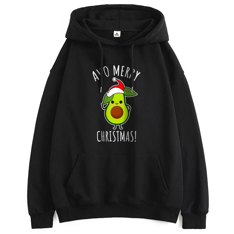 Толстовка Женская с принтом авокадо повседневный Модный свитшот уличная одежда