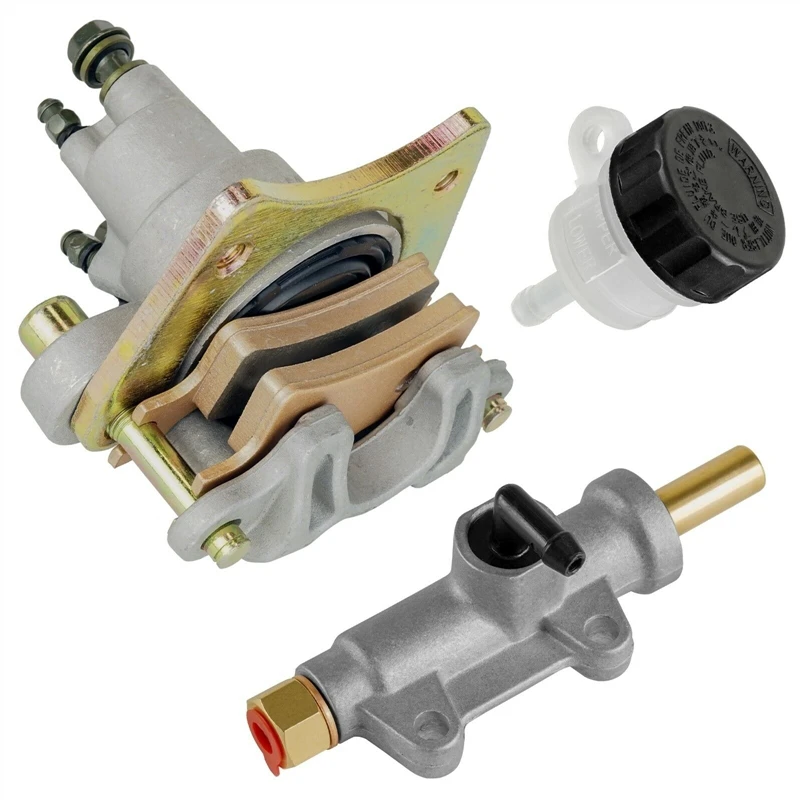 Silver Brake Caliper With Master Cyl / Reservoir For Polaris Sportsman 400 500 600 700 2003-2004