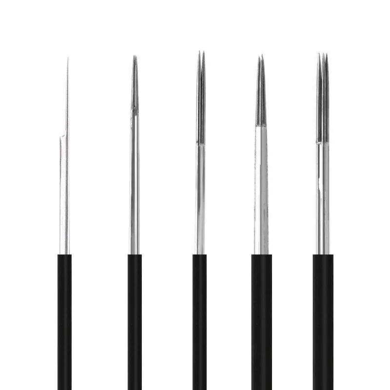 

50pcs Microblading Round Permanent Makeup Eyebrow Manual Tattoo Fog Needles