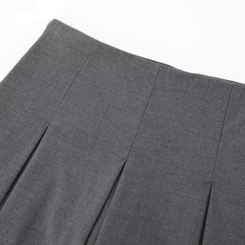 High Waist Miniskirt for Women Clothing Sexy Girl Wide Pleated Culottes Y2k Slim A-line Skirt Multicolour Fold Skirts Streetwear