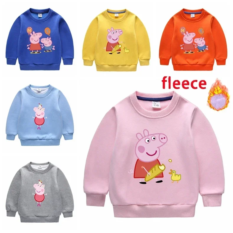 НОВЫЙ милый детский свитер с героями мультфильмов серия Свинка Пеппа цветной