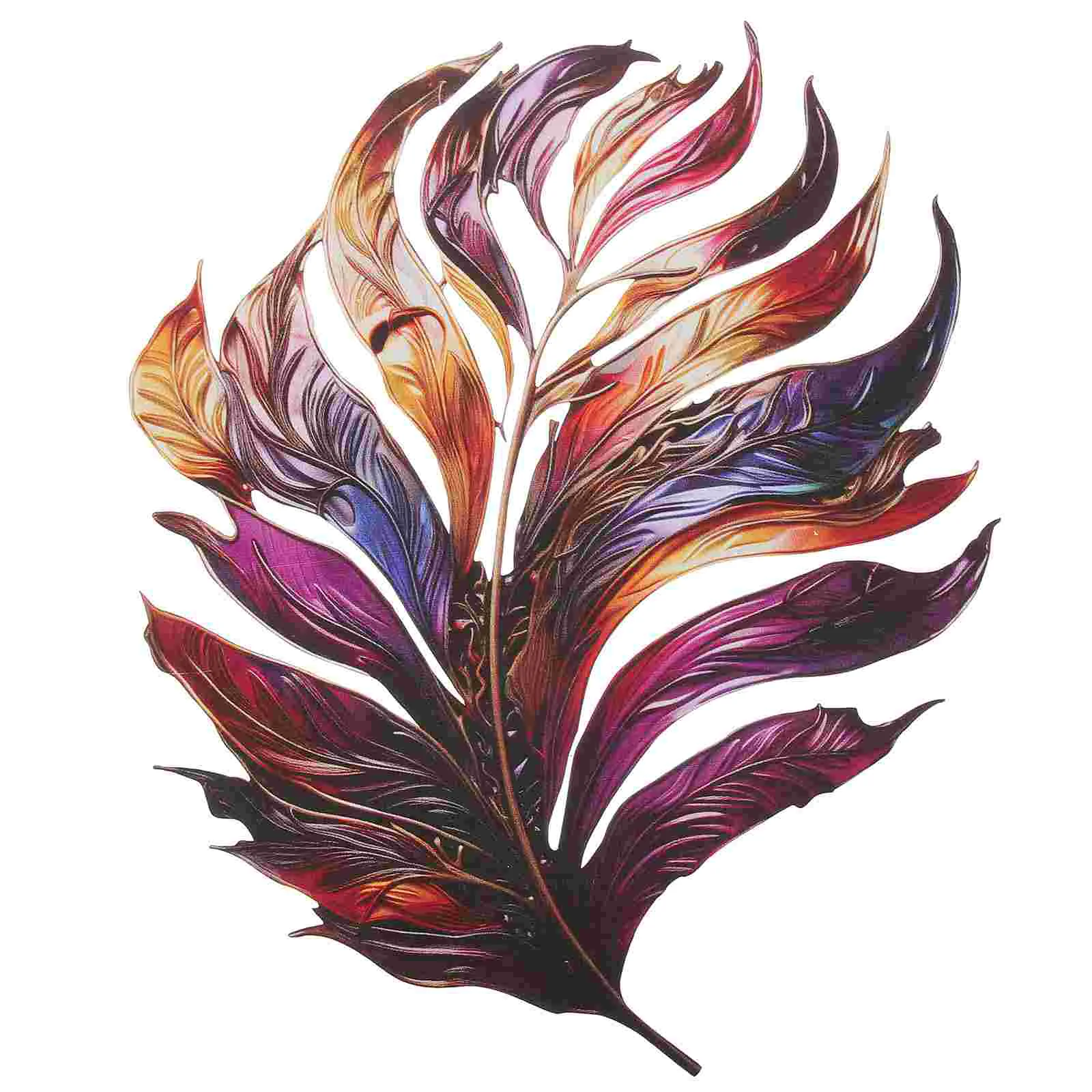 

Metal Plume Wall Decor Plume Sculpture Iron Wall Art Decor For Home Holiday Wedding Party Garden DIY Decorations