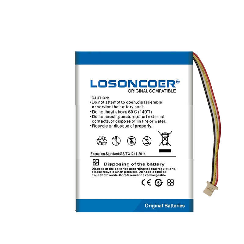 Аккумулятор LOSONCOER DX160 100% мА · ч 4800 |