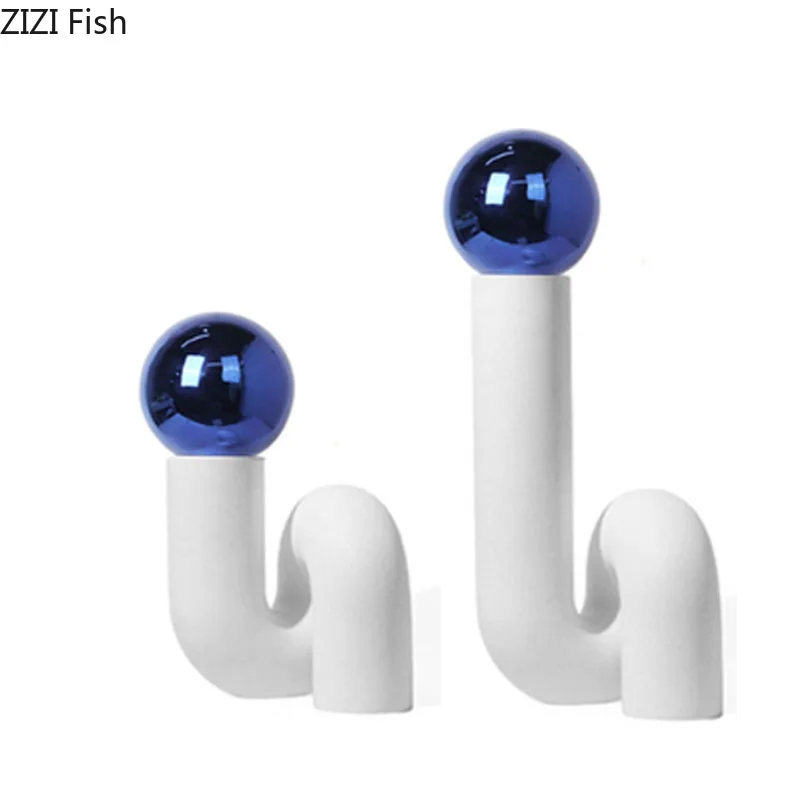 

Белая Полимерная ваза с геометрическим искажением, настольное украшение, цветочные горшки, декоративная Цветочная композиция, вазы для цветов, Современный домашний декор