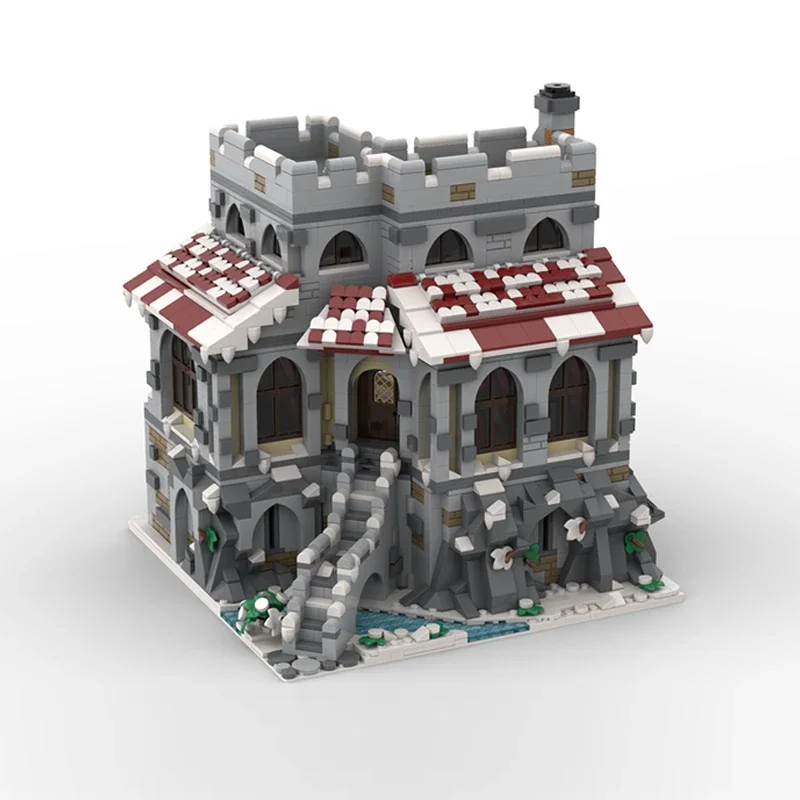 Популярная киномодель MOC строительные кирпичи дом вампира зимние модульные