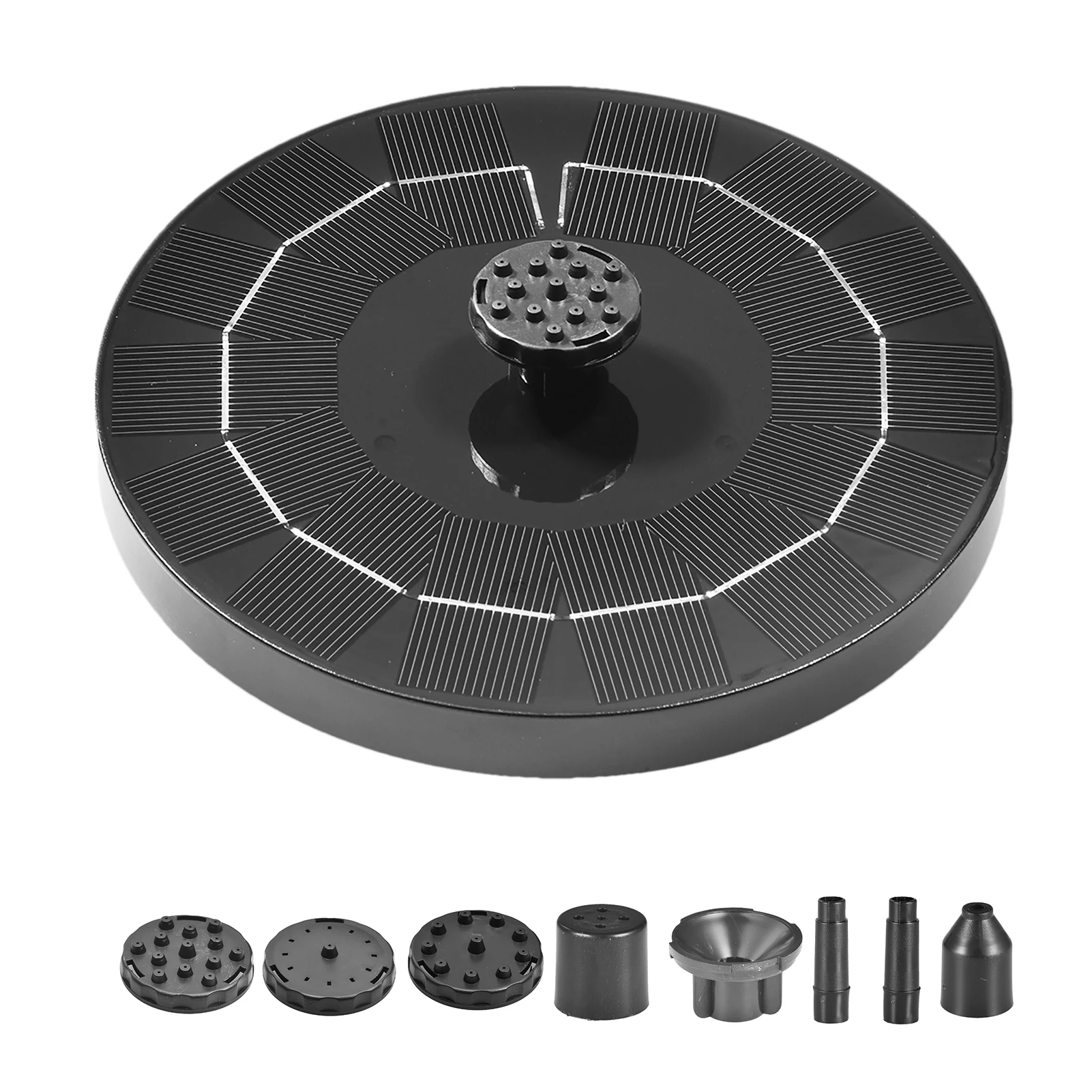 

7V 2.5W Solar Powered Fountain Solar Fountain Pump Pump 6 Sprayers Solar Bird Bath Fountain for Pool Garden Fish Tank Aquarium