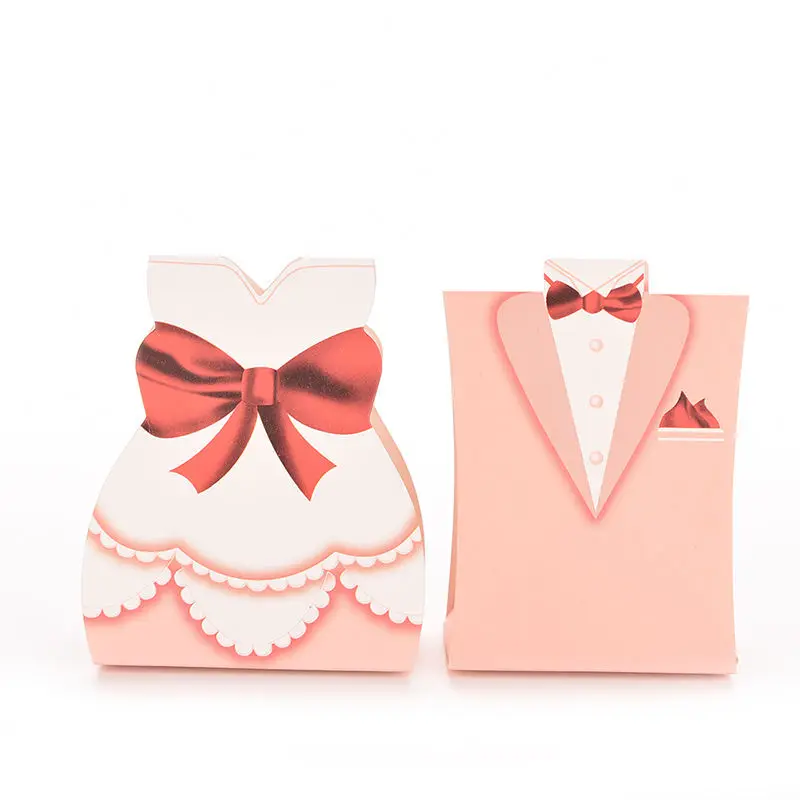 

100 шт., коробка конфет для свадебных и свадебных платьев