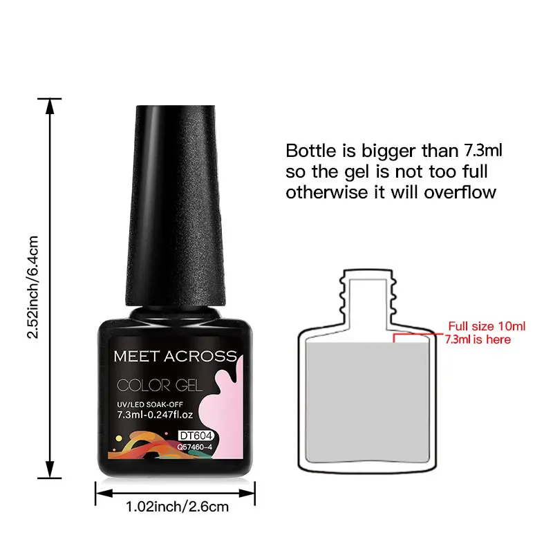 140 / 160 комплектов цветного геля для ногтей лак искусство полупостоянный